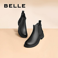 抖音超值购：BeLLE 百丽 切尔西靴女2022冬季靴子新款女靴加绒复古短靴Y6H1DDD2