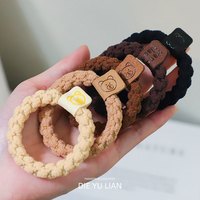 可爱时尚毛绒丸子头小肠发圈女扎头高弹力耐用头绳头饰简约皮筋