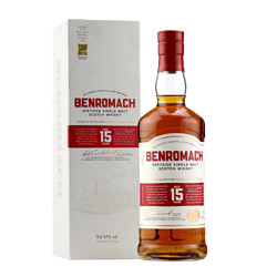 BENROMACH 本诺曼克 苏格兰斯佩塞单一麦芽威士忌 原瓶进口洋酒 本诺曼克15年700ml