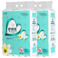 优润佳 花语系列 无芯卷纸 5层*83.3g*30卷