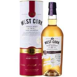 WSET CORK 威斯特库克 爱尔兰进口洋酒  单一麦芽威士忌 700ml 12年单一麦芽爱尔兰威士忌（波特桶）