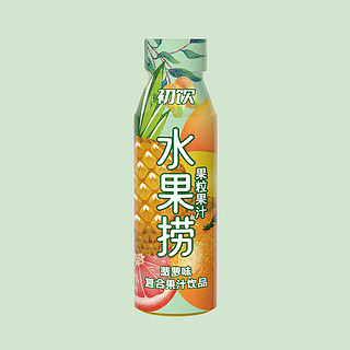 初饮 水果捞果粒果汁 复合果汁饮品 菠萝味 270ml*5瓶