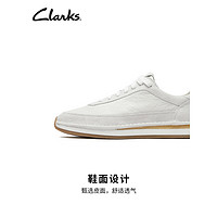 Clarks 其乐 男士复古阿甘鞋运动鞋CraftRun Lace 白色（男款）261577947 42.5