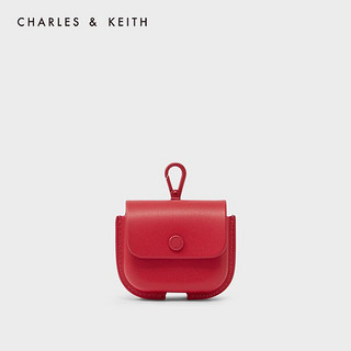 CHARLES & KEITH CHARLES&KEITH23早春新品CK6-80701197女士爱心金属链饰迷你耳机包 Red红色 XXS