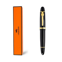 Jinhao 金豪 钢笔159黑色金夹 M尖0.7mm