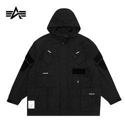 ALPHA INDUSTRIES 阿尔法工业 男士短款风衣 A5XLJM7001LXF 黑色 XL