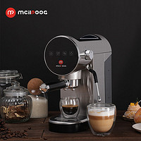 mcilpooG 全金属材质 迈斯朴格半自动咖啡机家用小型带电动磨豆机打奶泡意式浓缩咖啡机