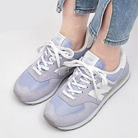 new balance 新百伦百搭休闲浅色女士休闲运动鞋WL574 紫色 US5.5(22.5cm)