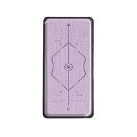 PIDEG 派度 瑜伽垫 紫色 190*70*10mm 体位线款