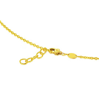 LUKFOOK JEWELLERY 六福珠宝 GDGTBN0001A 花叶心形足金项链 43cm 4.75g