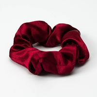 jennie同款大气酒红色大肠发圈头绳韩版ins简约可爱纯色 克莱因蓝