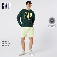 Gap 盖璞 男女装LOGO法式圈织软卫衣877466春季情侣运动上衣