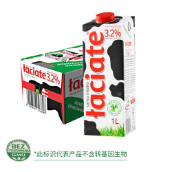 Laciate 卢森牧场进口全脂纯牛奶学生高钙早餐1L*12盒整箱