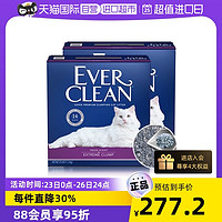 EVER CLEAN 铂钻 紫标 膨润土猫砂 11.3kg*2盒 清香