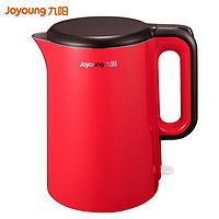 九阳（Joyoung）电热水壶家用1.5升双层烧水壶优质温控自动断电开水煲 K15FD-W6710 红色