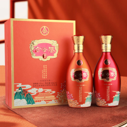wuliangye 五粮液 金谷春飘香 双支礼盒装 浓香型白酒 52度 500ml*2
