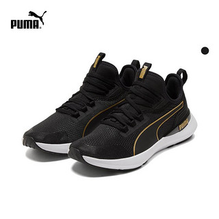 PUMA 彪马 官方 新款女子经典训练鞋 PURE XT MOTO 195186 黑色-金色-01 35.5