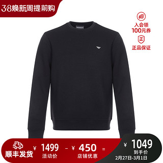 EMPORIO ARMANI 奢侈品男士时尚简约针织上衣 6Z1MP1-1JTYZ NAVY-F963 S