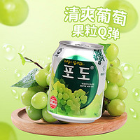九日果肉果汁饮料 韩国口味网红葡萄汁 整箱组合装 238ml*10罐