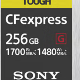 SONY 索尼 CEB-G256 CF存储卡 256GB（1700MB/s、1480MB/s）