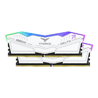 Team 十铨 DDR5 6400 RGB 台式机内存 灯条 白色 32GB 16GB*2