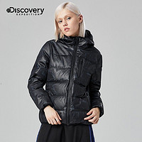 discovery expedition Discovery女士羽绒服秋冬季户外花色连帽时尚新潮防风保暖防寒服