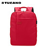 Tucano/托卡诺电脑双肩包苹果14寸男女士商务休闲皮革红背包套装