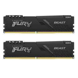 金士顿 ddr4 3600 台式机内存条 神条 fury雷电系列 套条 16gb(8g×2)