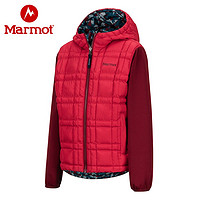 Marmot 土拨鼠 户外运动秋冬新款男童耐磨保暖带帽3M棉面包棉服