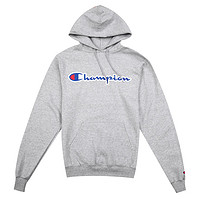 Champion 草写蓝LOGO抓绒连帽卫衣 7351A YT