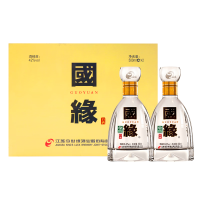 今世缘 国缘 四开 42%vol 幽雅醇厚型白酒 500ml*2瓶 礼盒装