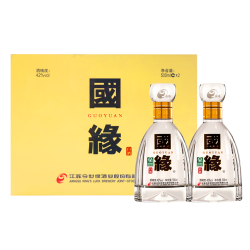 今世缘 国缘 四开 42%vol 幽雅醇厚型白酒 500ml*2瓶 礼盒装