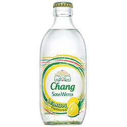 Chang 象牌 泰国进口Chang泰象苏打水柠檬味气泡水0脂0卡汽水325ml×5瓶