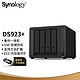 Synology 群晖 DS923+ 双核心 4盘位 NAS网络存储服务器