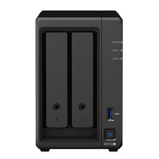 Synology 群晖 DS723+ 双盘位NAS网络存储（R1600、2GB）