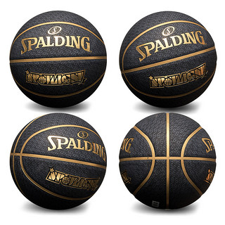 SPALDING 斯伯丁 黑金7号篮球 73-901Y