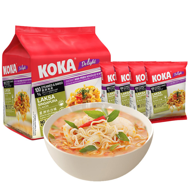 KOKA 可口 新加坡进口 koka 黑椒拌面 10包