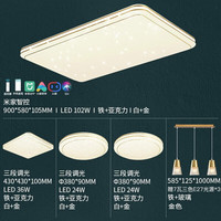 雷士 NVC   Lighting照明 雷士 NVC   LightingLED吸顶灯智能客厅灯大气现代简约卧室灯轻奢满天星灯具套餐灯饰 [3室2厅]客厅+餐吊+卧室*3