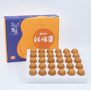 东方甄选高DHA鲜鸡蛋 30枚装 1800g
