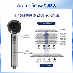Aroma Sense 韩国过滤进口增压手持花洒淋浴头净水除氯淋浴喷头