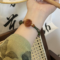 原创花朵竹节手链女ins小众设计古风复古简约气质高级感手串手饰