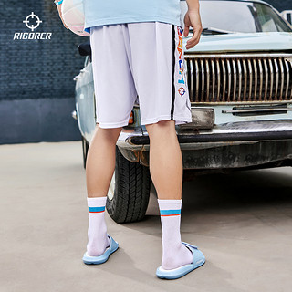RIGORER 准者 篮球短裤男夏季薄款美式五分裤跑步运动街头时尚潮流休闲女