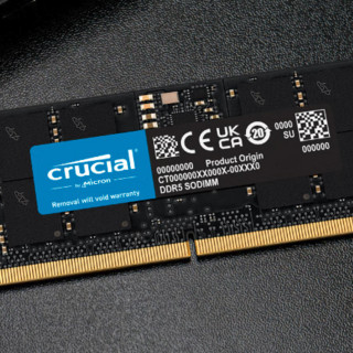 Crucial 英睿达 DDR5 5600MHz 笔记本内存 普条 黑色 16GB CT16G56C46S5