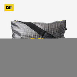 CAT 卡特彼勒 卡特 新款单肩包 潮流户外旅游斜跨包单肩包 CJ3TB838692 黑色格纹 F