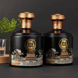 白水杜康卯兔年纪念酒中国文化名酒52度浓香型白酒500ml2瓶黑色两瓶装