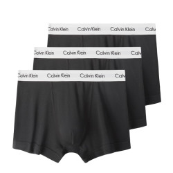 Calvin Klein 卡尔文·克莱 CK男士平角内裤三条装 0000U2662G 黑色白边-平角长款 M