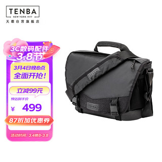 TENBA 天霸 摄影包单肩斜跨微单相机包邮差包信使DNA 9黑色638-570