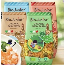 BioJunior 碧欧奇 宝宝蔬菜面 200g*4袋 蜗牛+蝴蝶+太空+圆圈