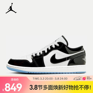 NIKE 耐克 AIR JORDAN 正代系列 Air Jordan 1 Low Se 男子篮球鞋 DV1309-100 白色/黑 41