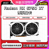 抖音超值购：MSI 微星 RX6750XT机械师12G电竞游戏台式电脑AMD全新独立显卡吃鸡